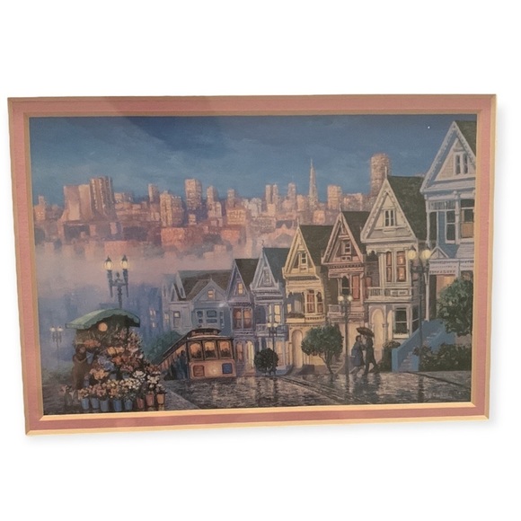 ANNA CHRASTA FRAMED VINTAGE ART - Picture 3 of 3